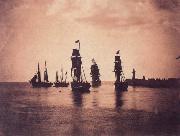 Gustave Le Gray Ship leaving  Harbor Sweden oil painting artist